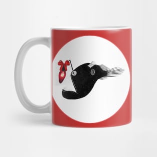 Angler Fish with Christmas light Mug